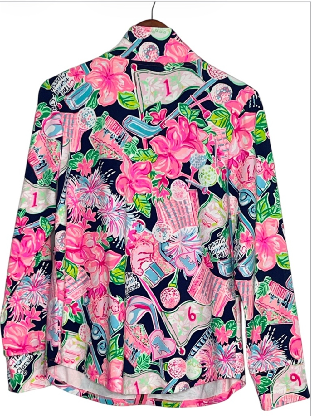 Lily Pulitzer The Honda Classic Full Zip-Up Jacket Size L - Picture 2 of 7